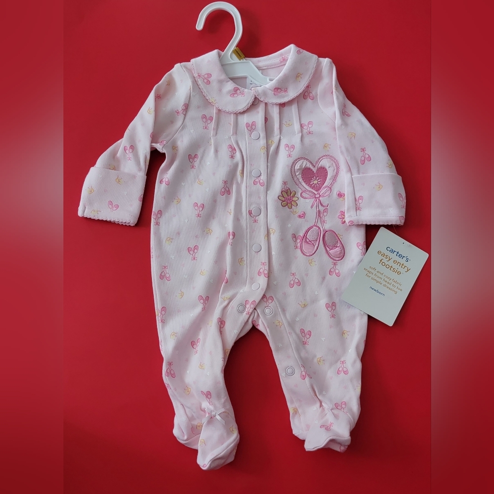 Carter's baby footie newborn